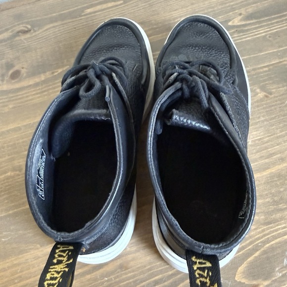 Dr. Martens Womens 7 Black Leather Jemima Kiltie Lace Up Chukka Boots Shoes - Picture 7 of 9